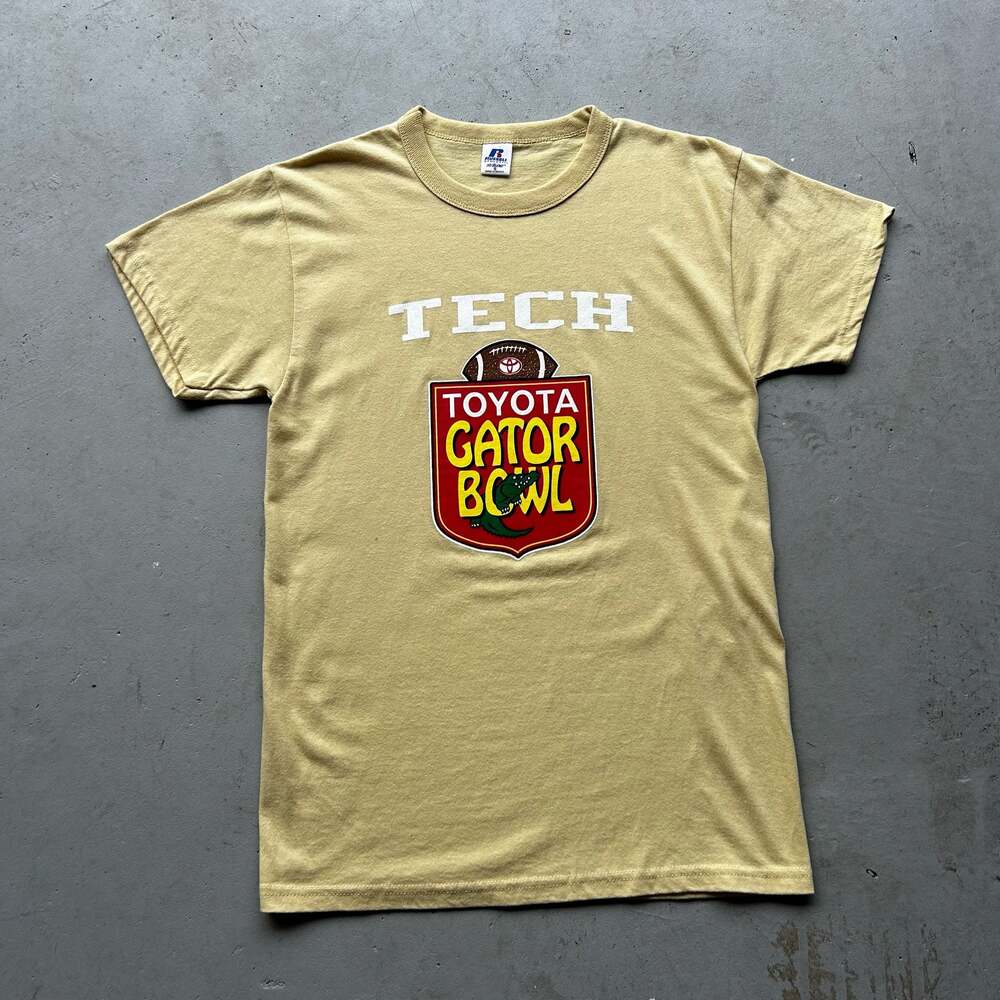 Vintage Russell Athletic Toyota Gator Bowl Tech T-Shirt Size Small